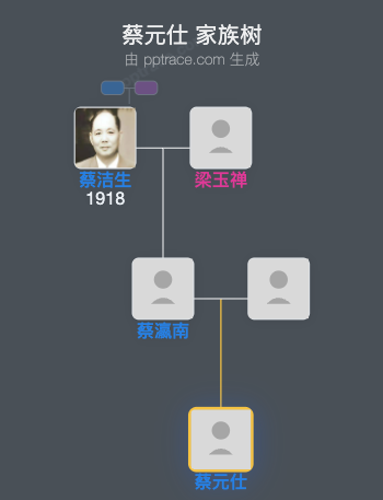 蔡元仕家族树全览