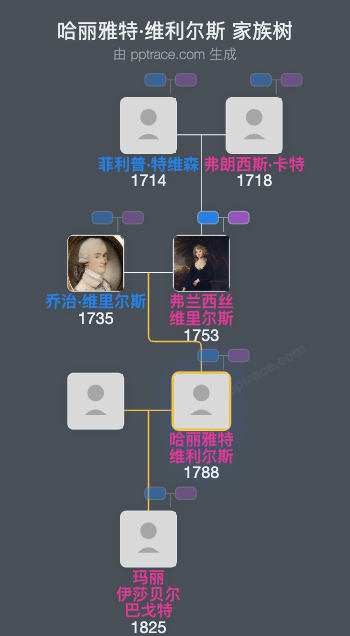 哈丽雅特·维利尔斯家族树全览