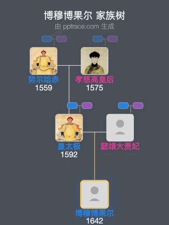 博穆博果尔家族树全览