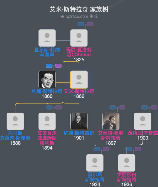 艾米·斯特拉奇家族树全览