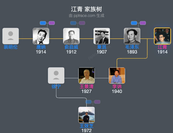江青 家族树全览
