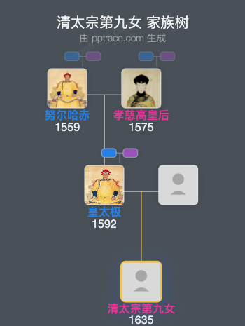 清太宗第九女家族树全览