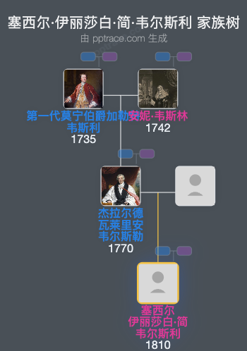 塞西尔·伊丽莎白·简·韦尔斯利家族树全览