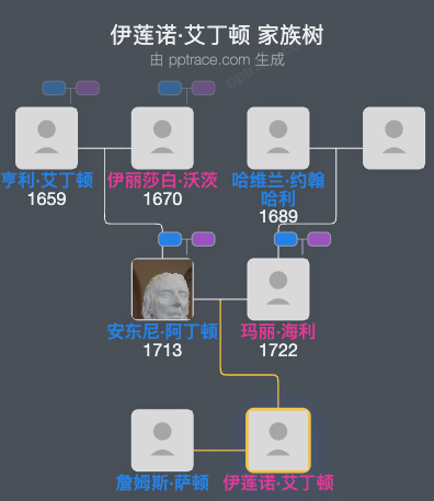 伊莲诺·艾丁顿家族树全览