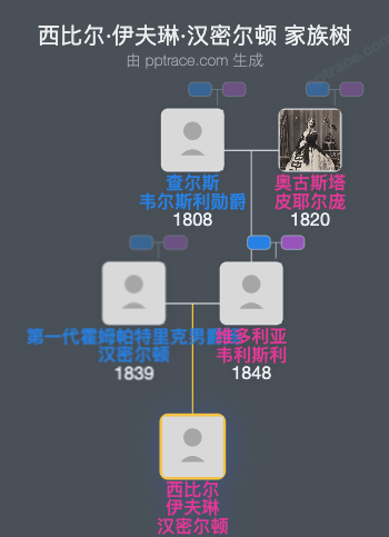 西比尔·伊夫琳·汉密尔顿家族树全览