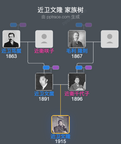 近卫文隆家族树全览