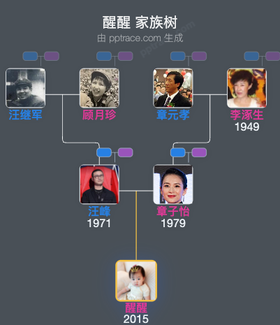 醒醒 家族树全览