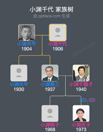 小渊千代家族树全览