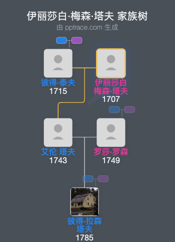 伊丽莎白·梅森·塔夫家族树全览