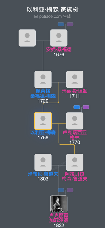 以利亚·梅森家族树全览