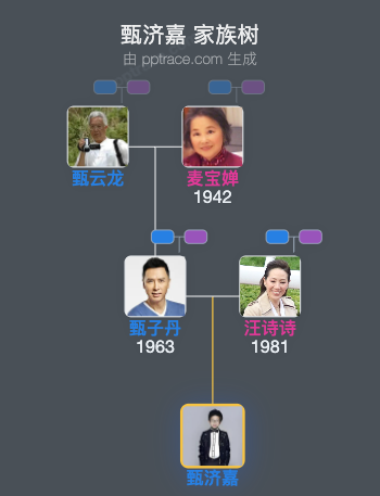 甄济嘉 家族树全览