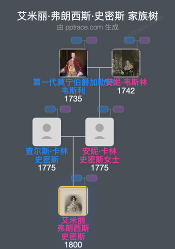 艾米丽·弗朗西斯·史密斯家族树全览
