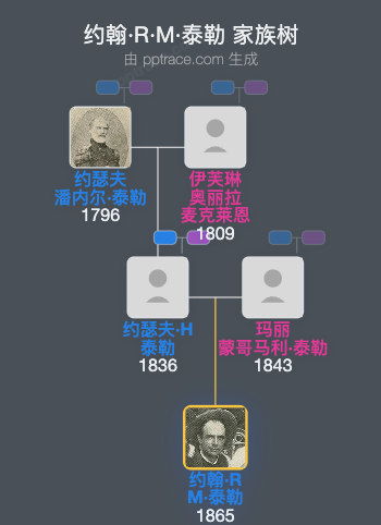 约翰·R·M·泰勒家族树全览