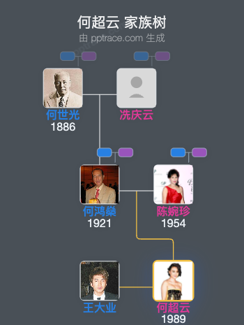 何超云 家族树全览