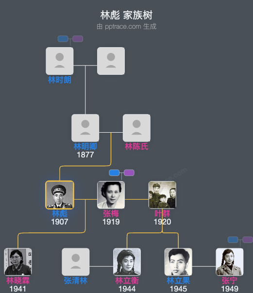 林彪 家族树全览