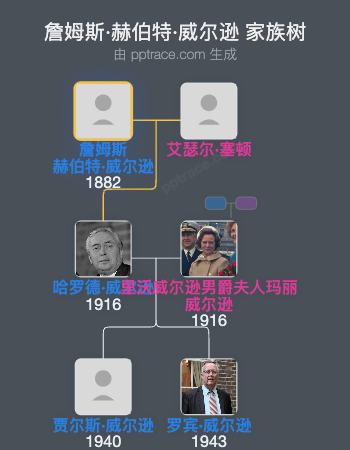 詹姆斯·赫伯特·威尔逊家族树全览