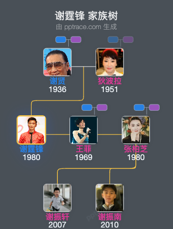 谢霆锋 家族树全览