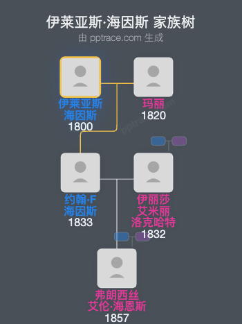 伊莱亚斯·海因斯家族树全览