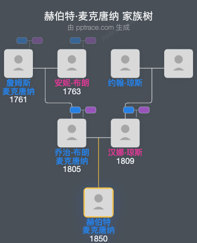 赫伯特·麦克唐纳家族树全览