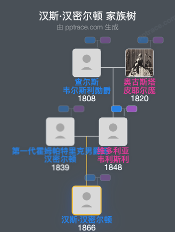 汉斯·汉密尔顿，第二代霍姆帕特里克男爵家族树全览