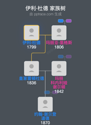 伊利·杜德家族树全览