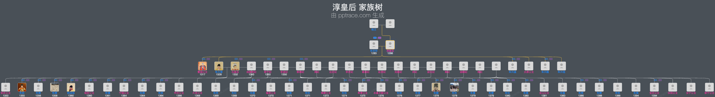 淳皇后家族树全览