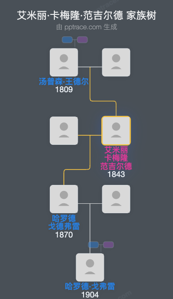 艾米丽·卡梅隆·范吉尔德家族树全览