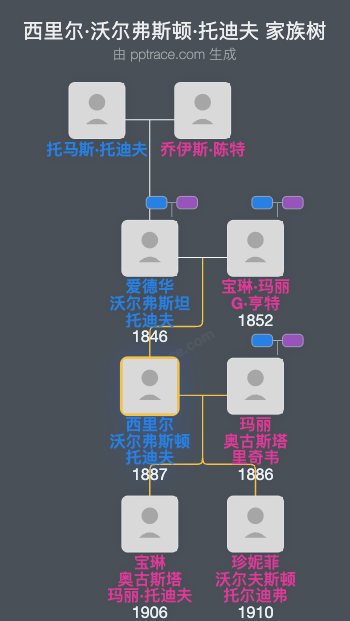 西里尔·沃尔弗斯顿·托迪夫家族树全览