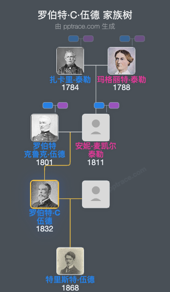 罗伯特·C·伍德家族树全览