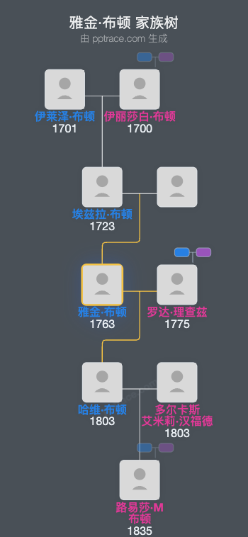 雅金·布顿家族树全览