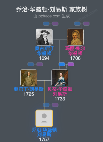 乔治·华盛顿·刘易斯家族树全览