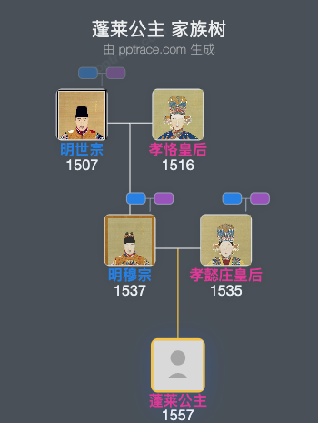 蓬莱公主家族树全览