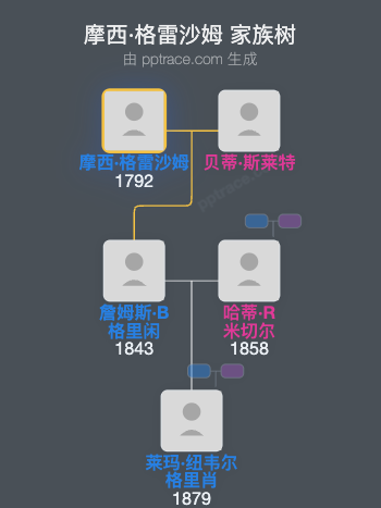 摩西·格雷沙姆家族树全览