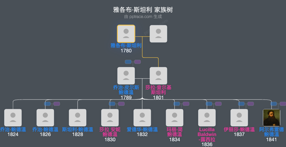 雅各布·斯坦利家族树全览