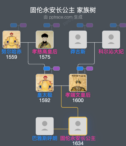 固伦永安长公主家族树全览