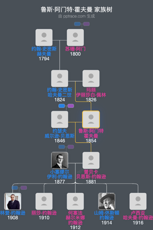 鲁斯·阿门特·霍夫曼家族树全览