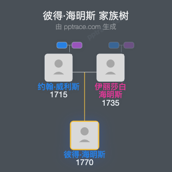 彼得·海明斯家族树全览