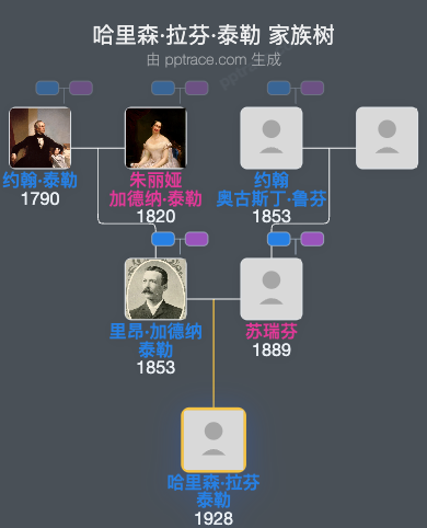 哈里森·拉芬·泰勒家族树全览