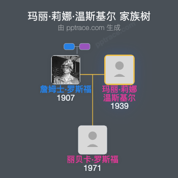 玛丽·莉娜·温斯基尔家族树全览