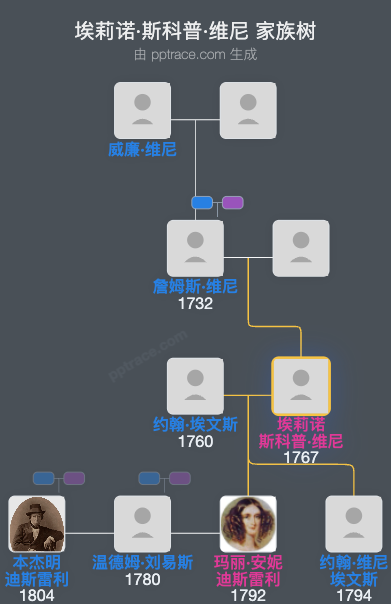 埃莉诺·斯科普·维尼家族树全览