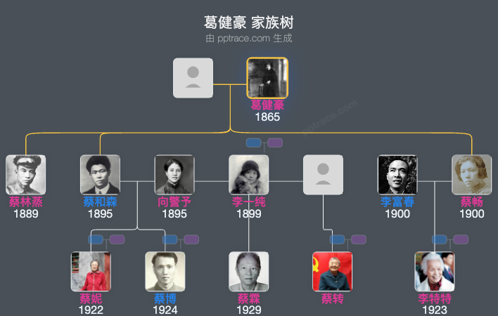 葛健豪 家族树全览