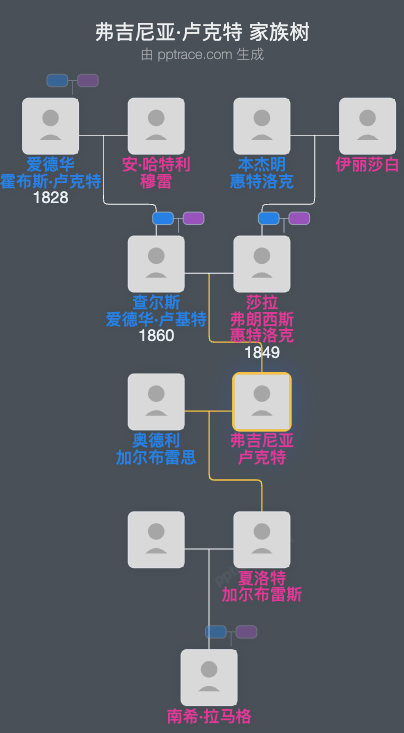 弗吉尼亚·卢克特家族树全览