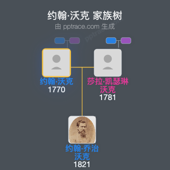 约翰·沃克家族树全览