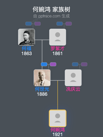 何婉鸿 家族树全览