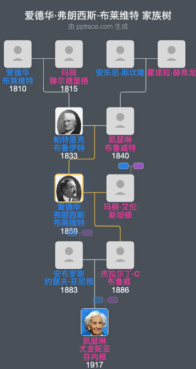 爱德华·弗朗西斯·布莱维特家族树全览