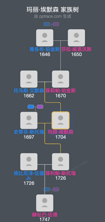 玛丽·埃默森家族树全览
