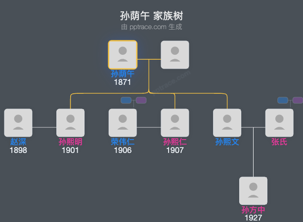孙荫午家族树全览