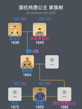 固伦纯悫公主家族树全览