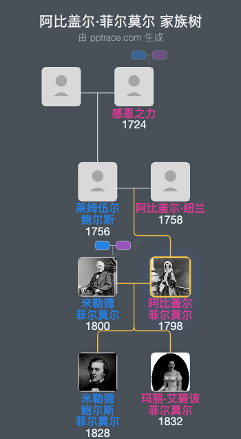 阿比盖尔·菲尔莫尔家族树全览