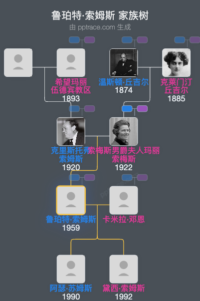 鲁珀特·索姆斯家族树全览